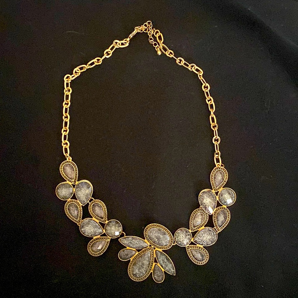 Good and s grey sparkle statement necklace